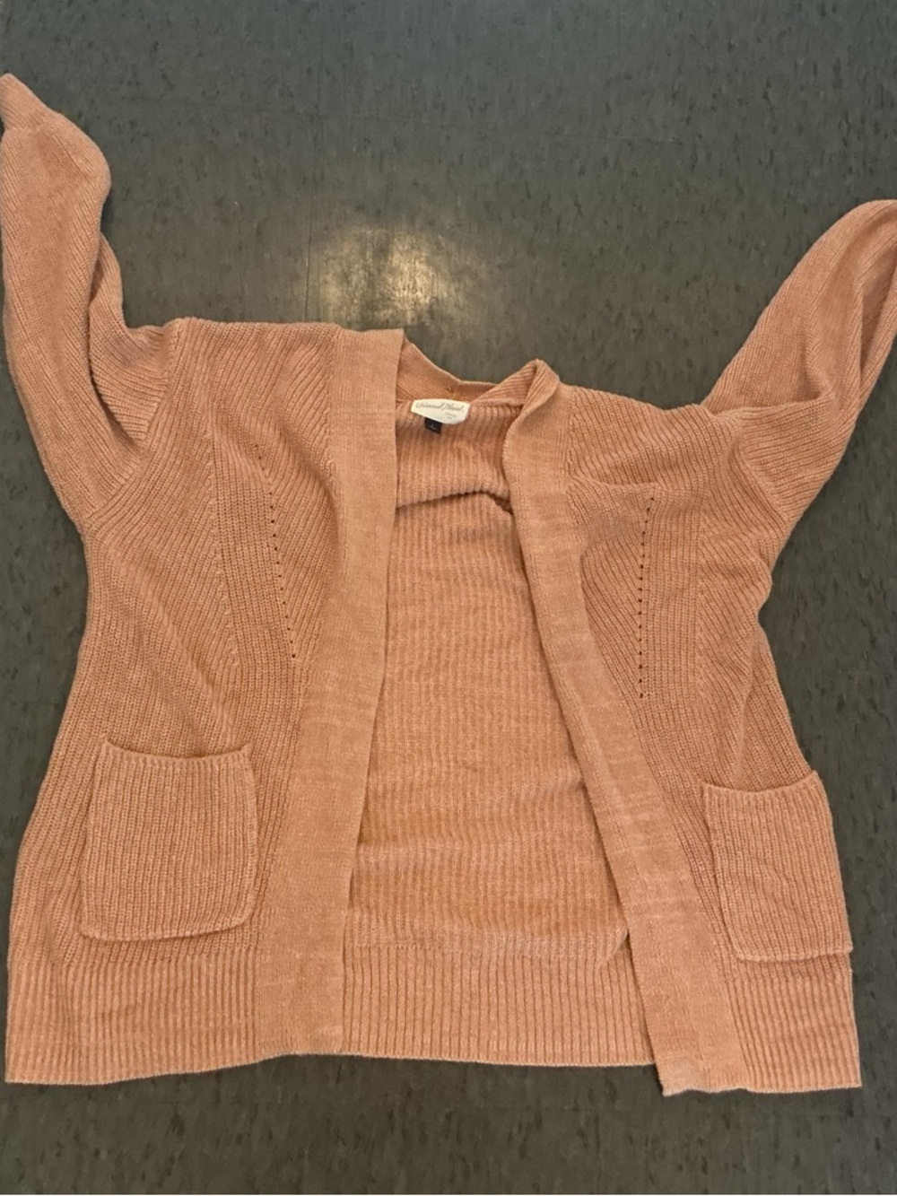 Universal Thread Dusty Rose Open-Front Knit Cardigan